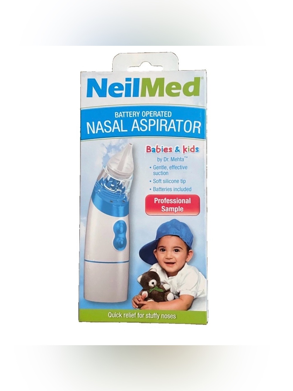Blue Battery Operated Nasal Aspirator for Kids